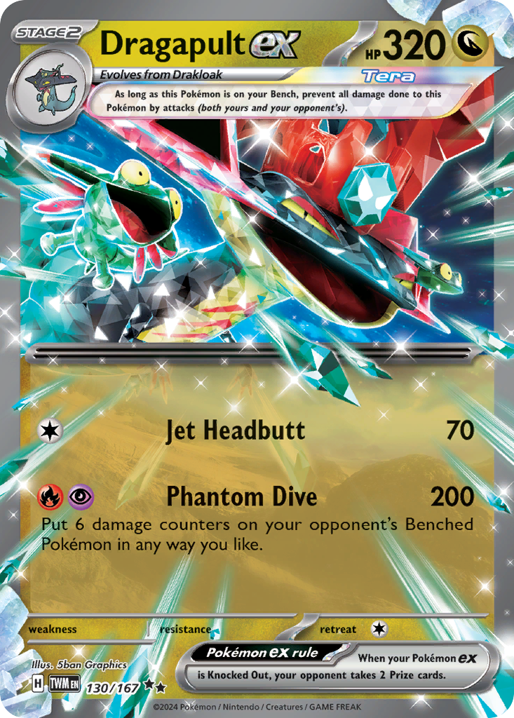 Dragapult ex 130 Twilight Masquerade Pokémon card