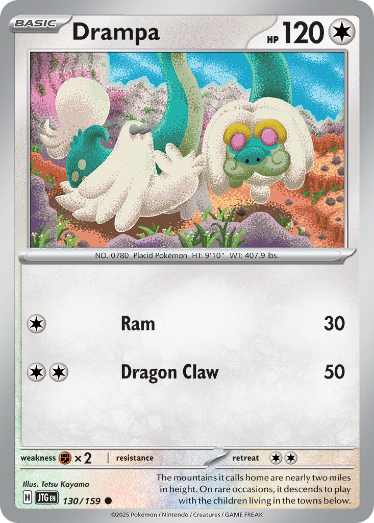 Drampa 130 Journey Together Pokémon card