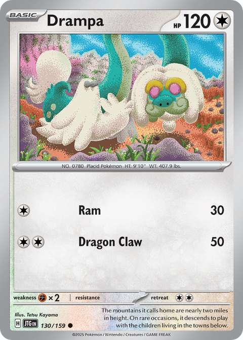 Drampa 130 Journey Together Pokémon card