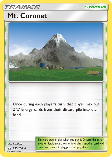 Mt. Coronet 130 Ultra Prism Pokémon card