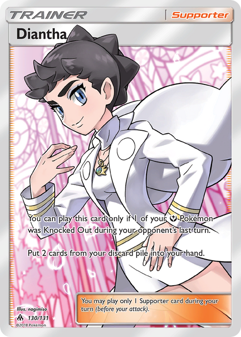 Diantha 130 Forbidden Light Pokémon card