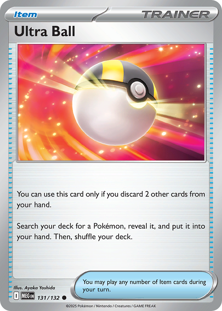 Ultra Ball 131 Mega Evolution Pokémon card