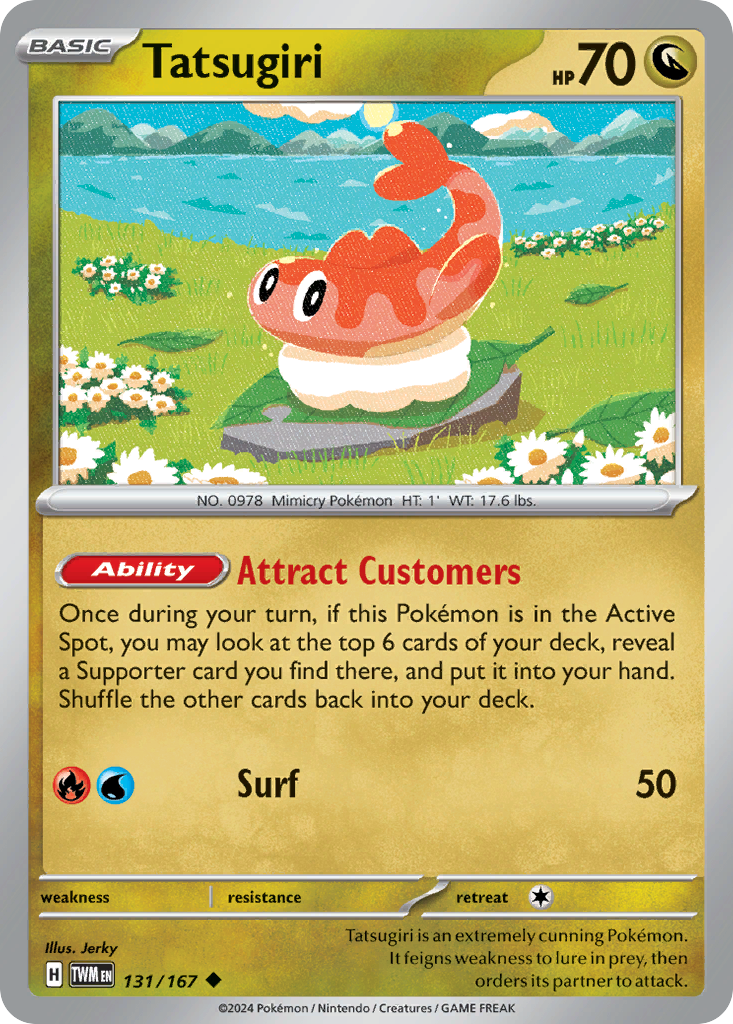Tatsugiri 131 Twilight Masquerade Pokémon card