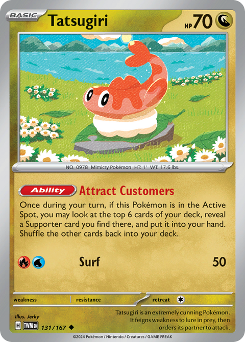 Tatsugiri 131 Twilight Masquerade Pokémon card