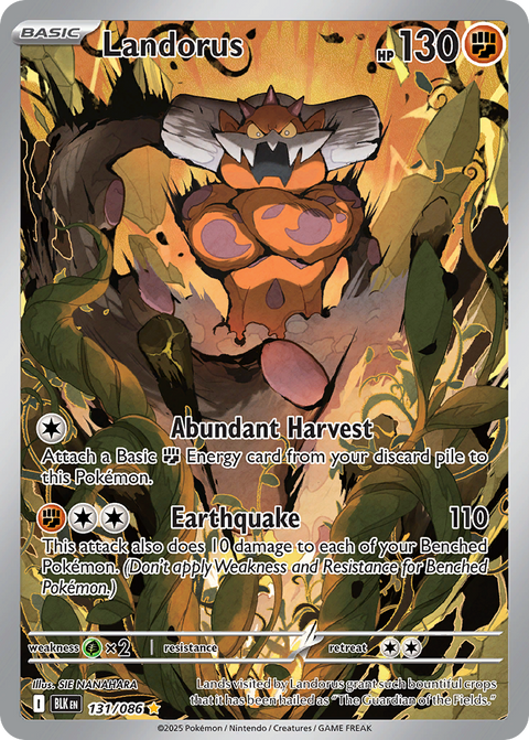 Landorus 131 Black Bolt Pokémon card