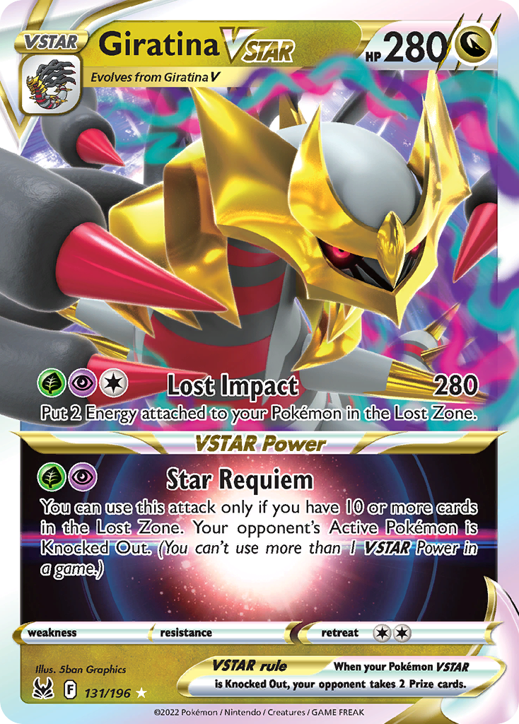 Giratina VSTAR 131 Lost Origin Pokémon card