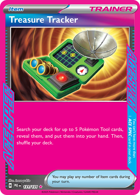 Treasure Tracker 131 Prismatic Evolutions Pokémon card