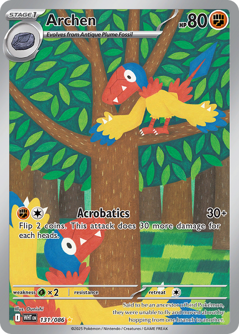 Archen 131 White Flare Pokémon card