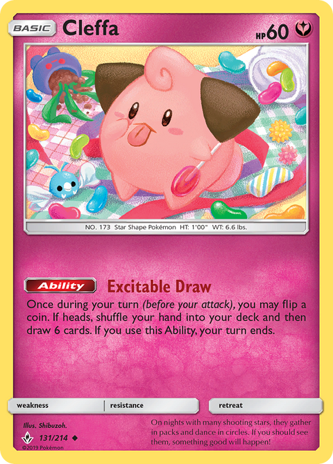 Cleffa 131 Unbroken Bonds Pokémon card
