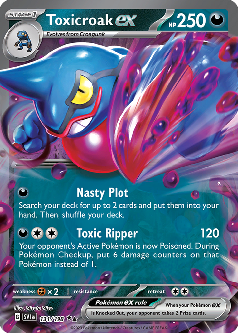Toxicroak ex 131 Scarlet & Violet Pokémon card