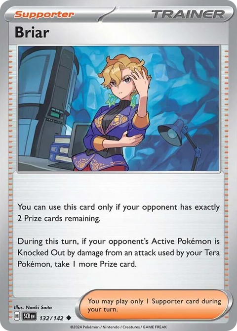 Briar 132 Stellar Crown Pokémon card