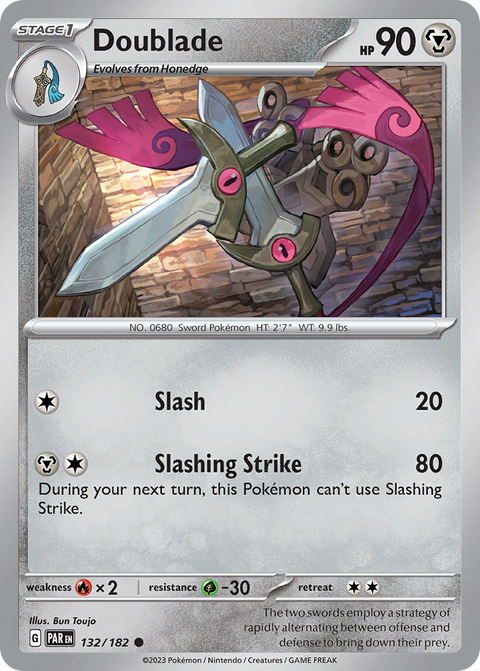Doublade 132 Paradox Rift Pokémon card