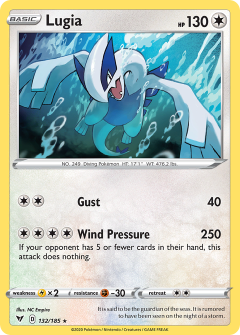 Lugia 132 Vivid Voltage Pokémon card