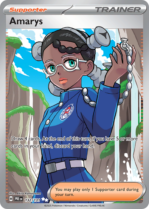 Amarys 132 Prismatic Evolutions Pokémon card