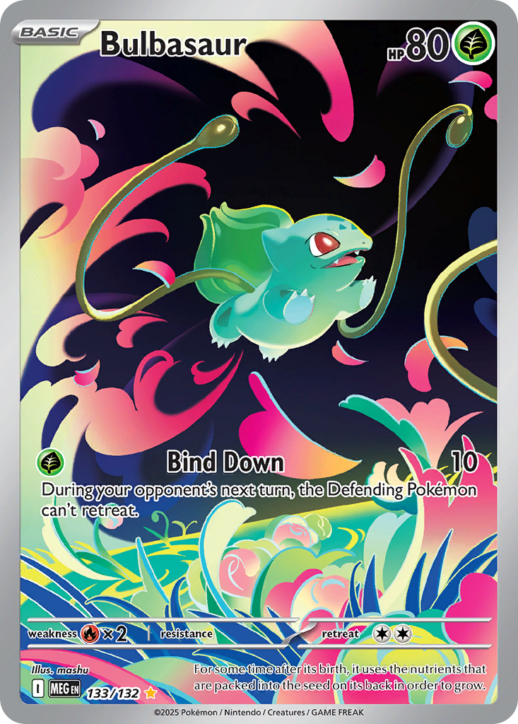 Bulbasaur 133 Mega Evolution Pokémon card