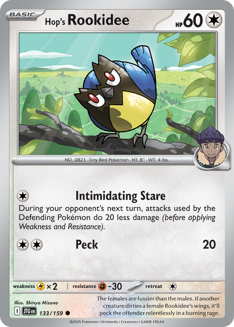 Hop's Rookidee 133 Journey Together Pokémon card