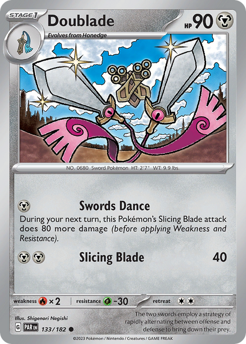 Doublade 133 Paradox Rift Pokémon card