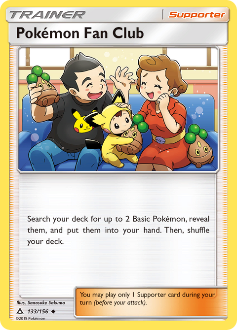 Pokémon Fan Club 133 Ultra Prism Pokémon card