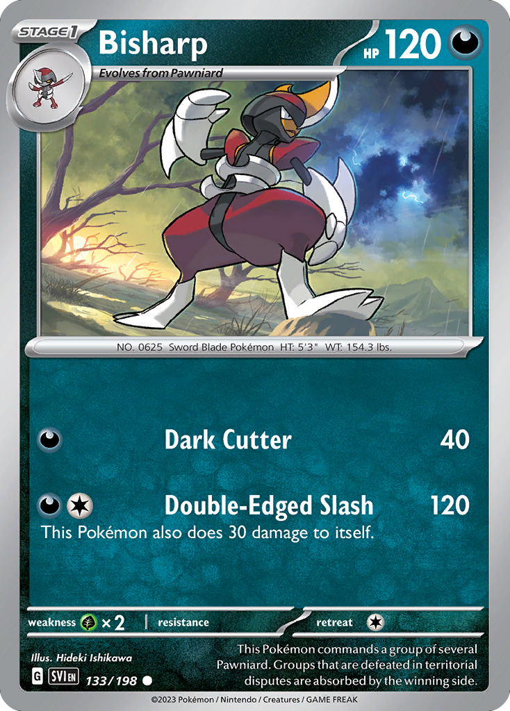 Bisharp 133 Scarlet & Violet Pokémon card