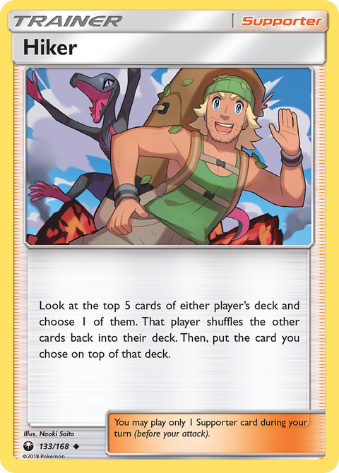 Hiker 133 Celestial Storm Pokémon card