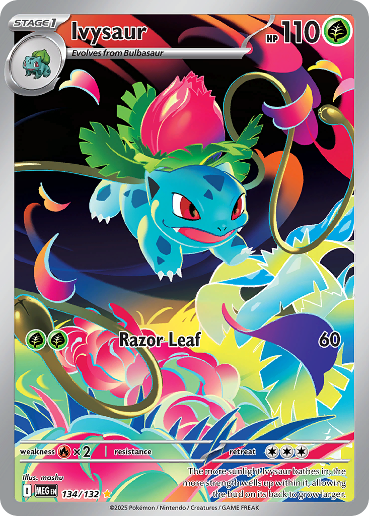 Ivysaur 134 Mega Evolution Pokémon card