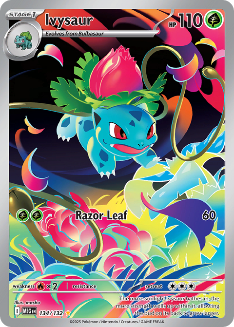 Ivysaur 134 Mega Evolution Pokémon card
