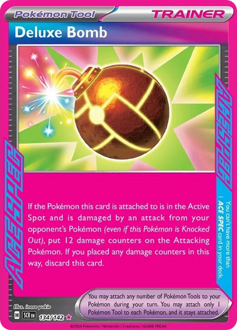 Deluxe Bomb 134 Stellar Crown Pokémon card