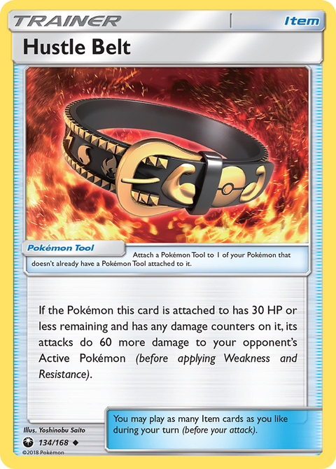 Hustle Belt 134 Celestial Storm Pokémon card