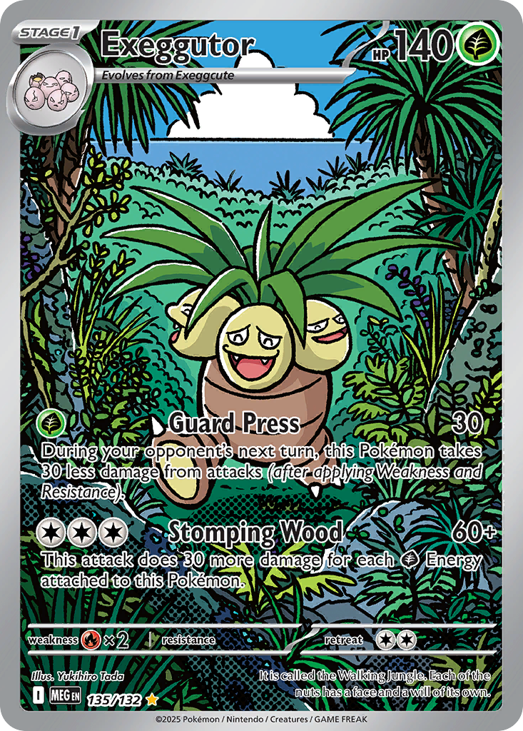Exeggutor 135 Mega Evolution Pokémon card