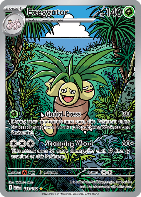 Exeggutor 135 Mega Evolution Pokémon card