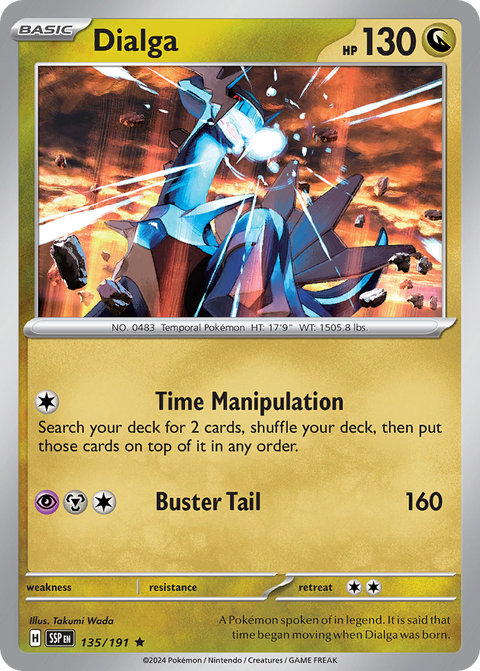 Dialga 135 Surging Sparks Pokémon card