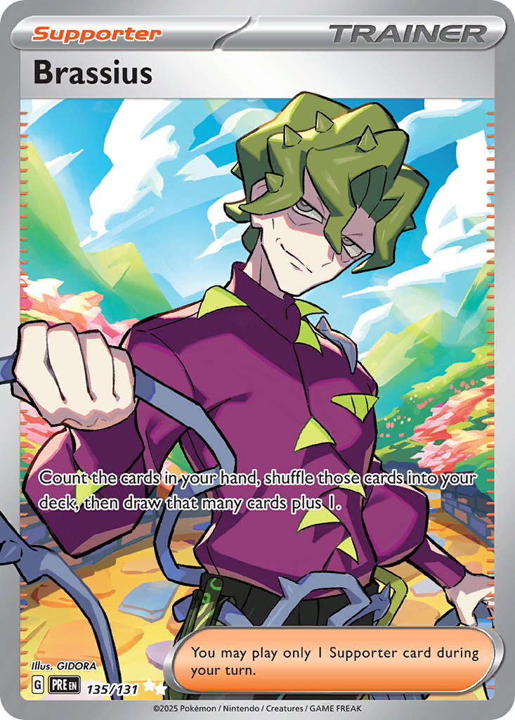 Brassius 135 Prismatic Evolutions Pokémon card