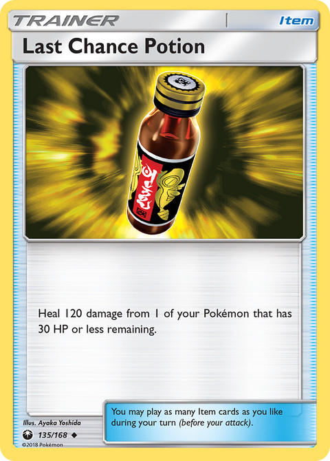 Last Chance Potion 135 Celestial Storm Pokémon card