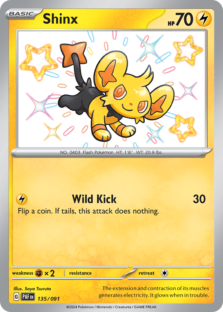 Shinx 135 Paldean Fates Pokémon card