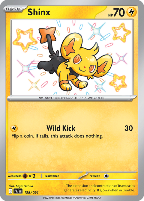 Shinx 135 Paldean Fates Pokémon card