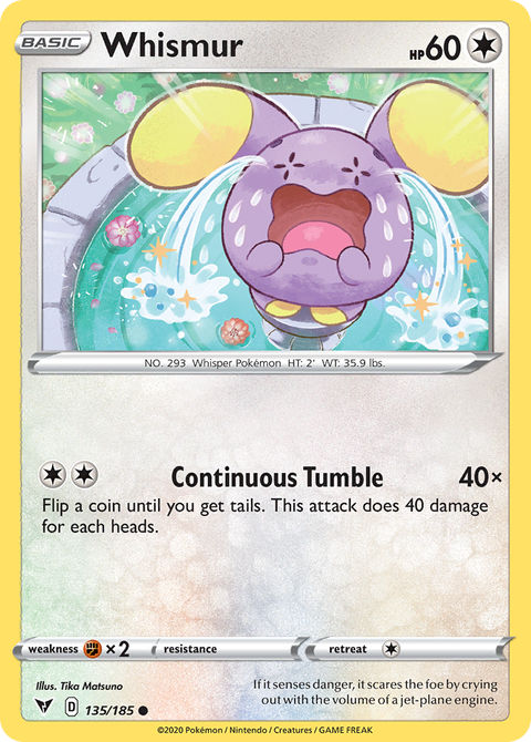Whismur 135 Vivid Voltage Pokémon card