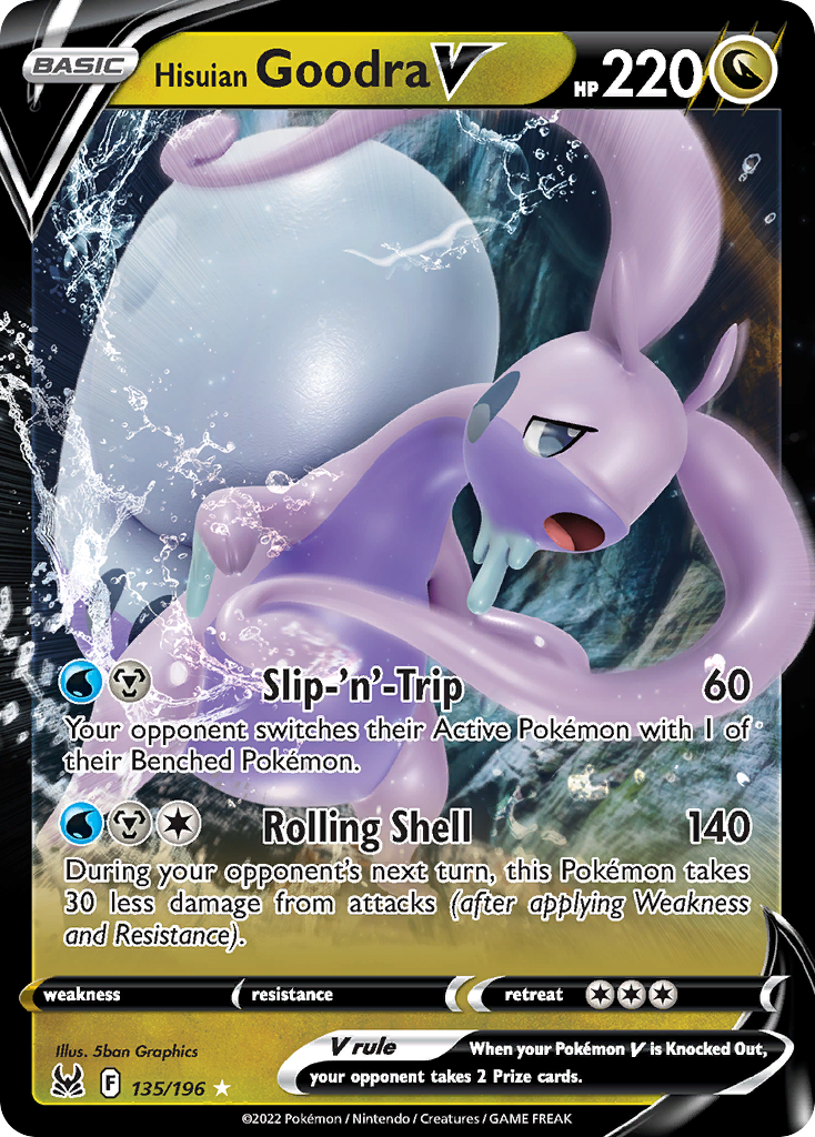 Hisuian Goodra V 135 Lost Origin Pokémon card