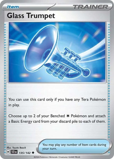 Glass Trumpet 135 Stellar Crown Pokémon card