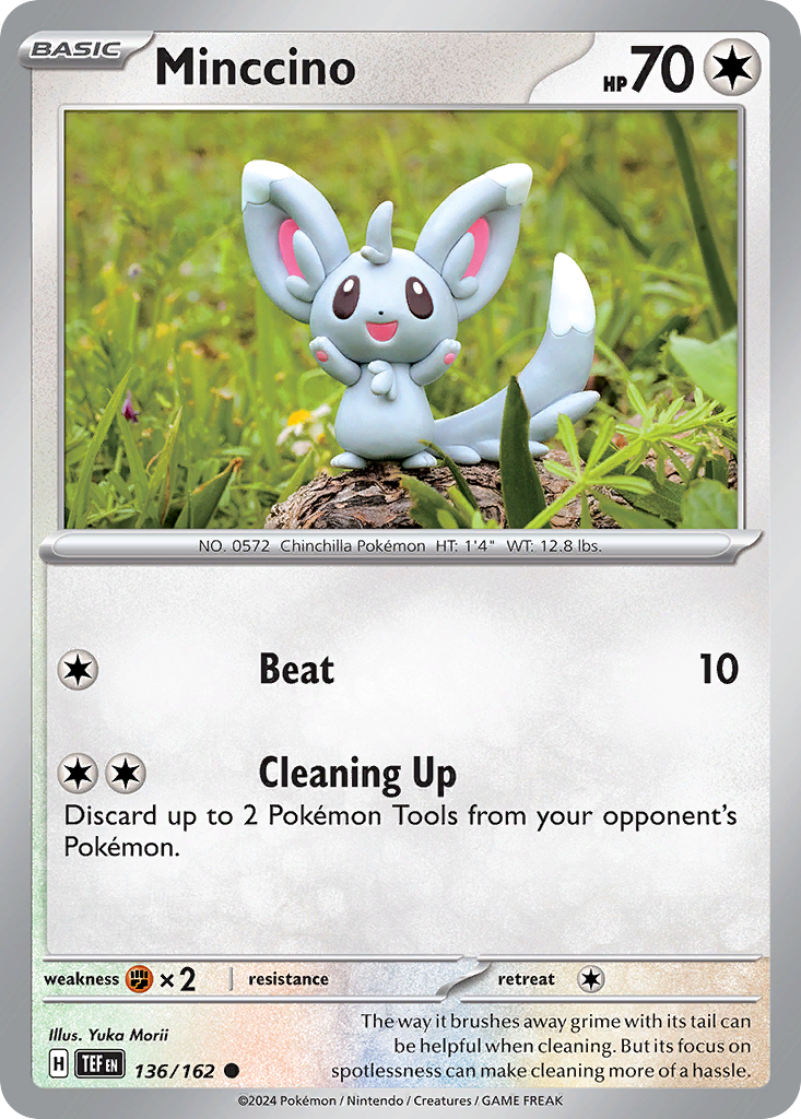 Minccino 136 Temporal Forces Pokémon card