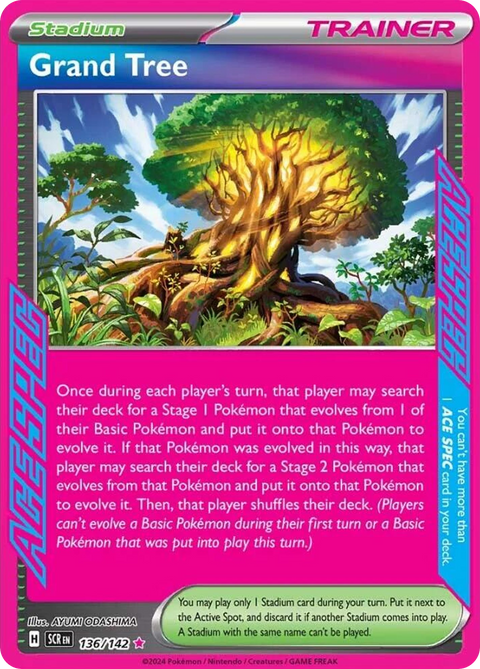 Grand Tree 136 Stellar Crown Pokémon card