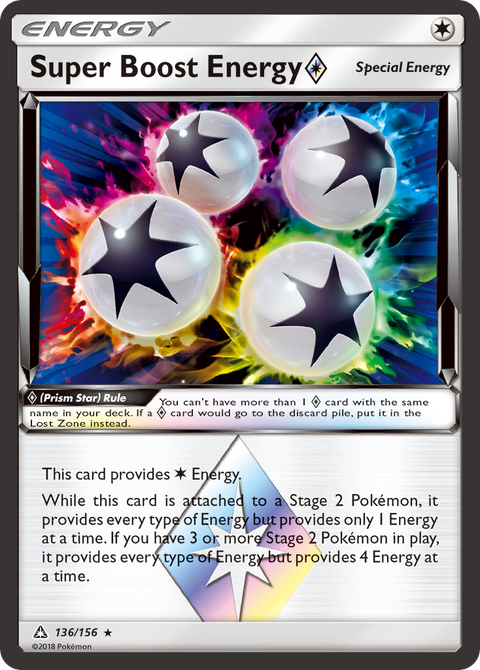 Super Boost Energy ◇ 136 Ultra Prism Pokémon card