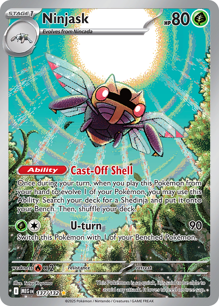Ninjask 137 Mega Evolution Pokémon card