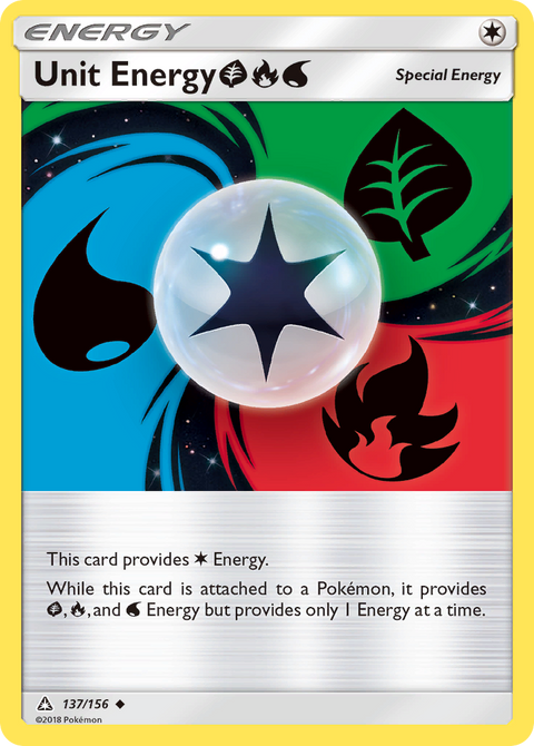 Unit Energy GrassFireWater 137 Ultra Prism Pokémon card