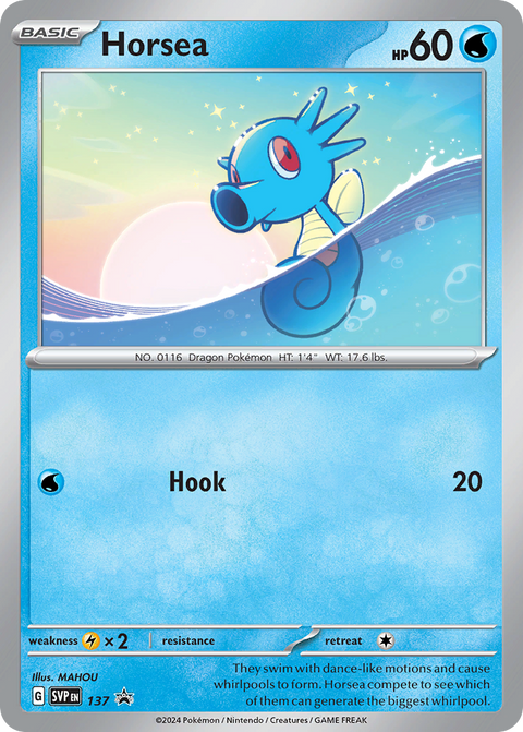 Horsea 137 Scarlet & Violet Black Star Promos Pokémon card
