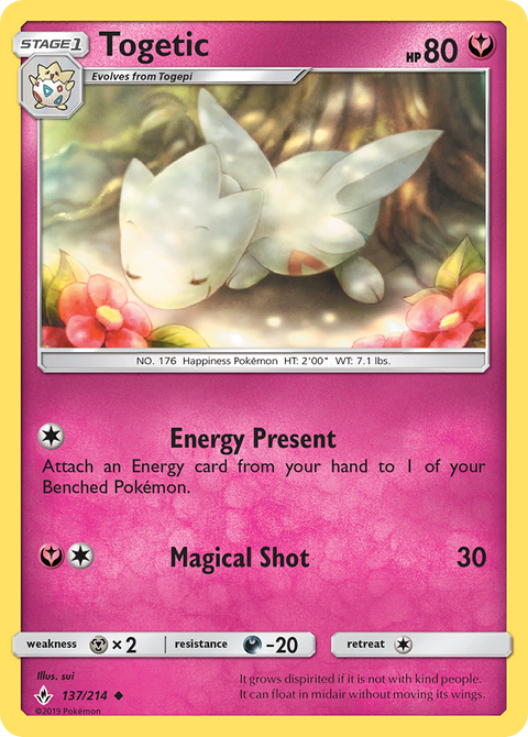 Togetic 137 Unbroken Bonds Pokémon card