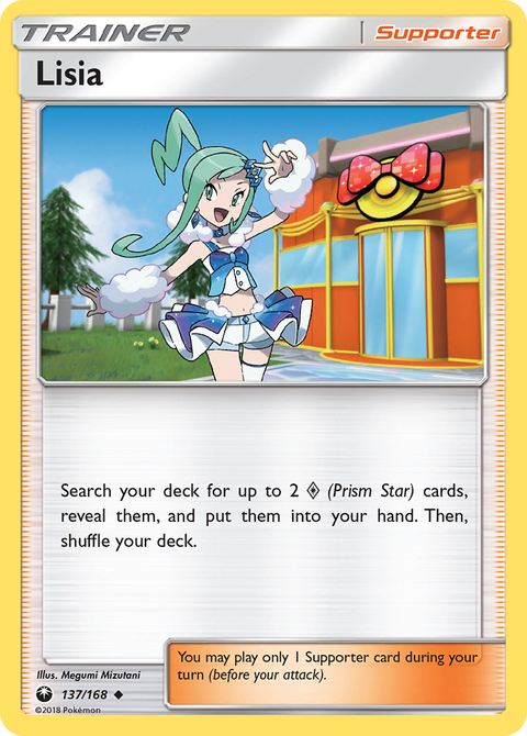 Lisia 137 Celestial Storm Pokémon card