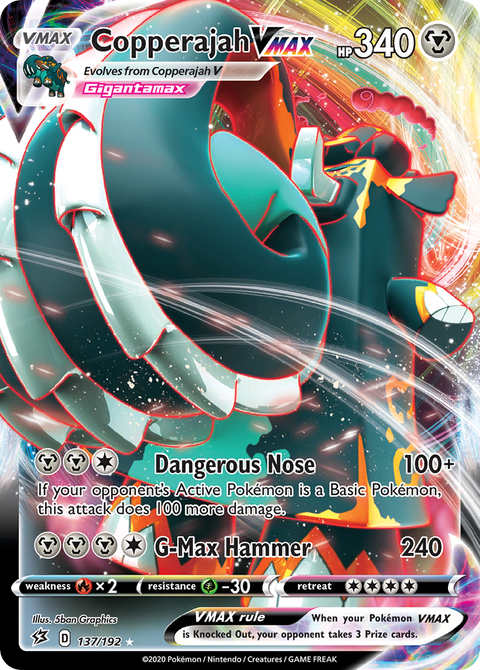 Copperajah VMAX 137 Rebel Clash Pokémon card