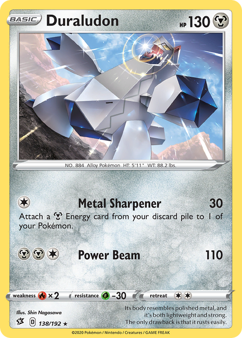 Duraludon 138 Rebel Clash Pokémon card