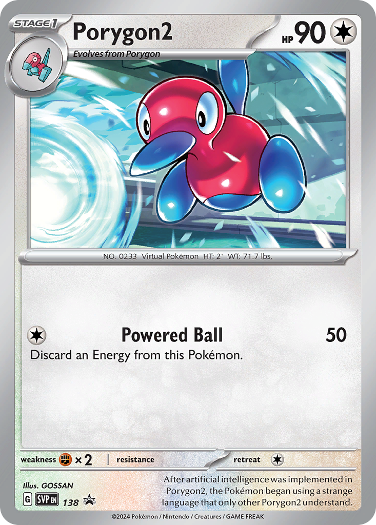 Porygon2 138 Scarlet & Violet Black Star Promos Pokémon card