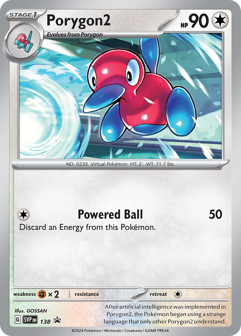 Porygon2 138 Scarlet & Violet Black Star Promos Pokémon card